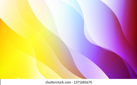 Blurred Decorative Design In Abstract Style With Wave, Curve Lines. For Elegant Pattern Cover Book. Vector Illustration with Color Gradient