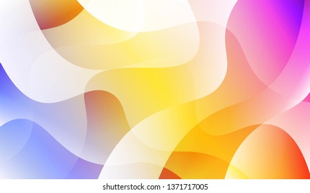 Blurred Decorative Design In Abstract Style With Wave, Curve Lines. For Design, Presentation, Business. Vector Illustration with Color Gradient