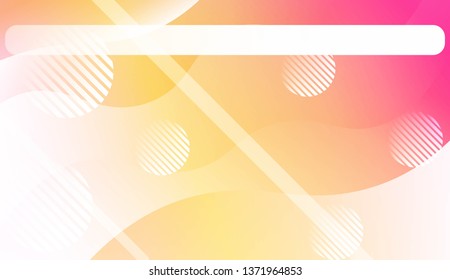Blurred Decorative Design In Abstract Style With Wave, Curve Lines, Circle, Space for Text. Fluid shapes composition. For Design Flyer, Banner, Landing Page. Vector Illustration.