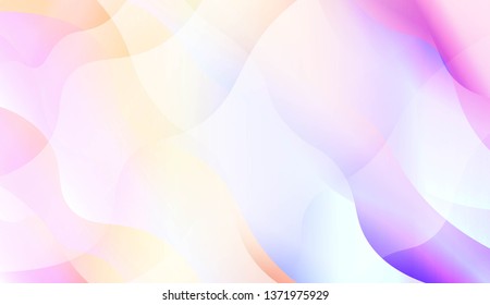 Blurred Decorative Design In Abstract Style With Wave, Curve Lines. Blur Pastel Color Smoke gradient Background. For Your Graphic Wallpaper, Cover Book, Banner. Vector Illustration