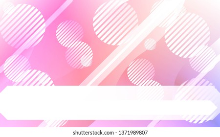 Blurred Decorative Design In Abstract Style With Wave, Curve Lines, Circle, Space for Text. Fluid shapes composition. For Design Flyer, Banner, Landing Page. Vector Illustration with Color Gradient