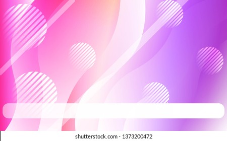 Blurred Decorative Design In Abstract Style With Wave, Curve Lines, Circle, Space for Text. Fluid shapes composition. For Design Flyer, Banner, Landing Page. Vector Illustration.