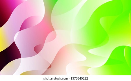 Blurred Decorative Design In Abstract Style With Wave, Curve Lines. For Design, Presentation, Business. Vector Illustration with Color Gradient