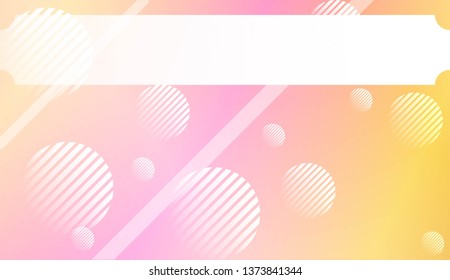 Blurred Decorative Design In Abstract Style With , Curve Lines, Circle, Space for Text. For Futuristic Ad, Booklets. Vector Illustration with Color Gradient