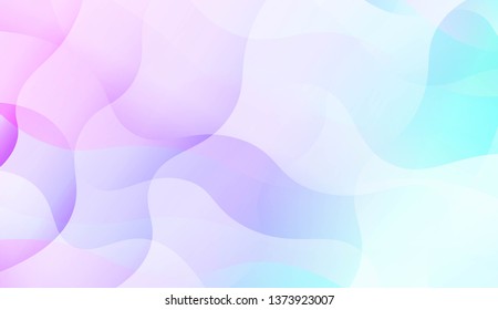 Blurred Decorative Design In Abstract Style With Wave, Curve Lines. Blur Pastel Color Smoke gradient Background. For Your Graphic Wallpaper, Cover Book, Banner. Vector Illustration