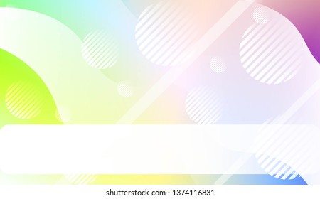 Blurred Decorative Design In Abstract Style With Wave, Curve Lines, Circle, Space for Text. Design For Your Header Page, Ad, Poster, Banner. Vector Illustration.