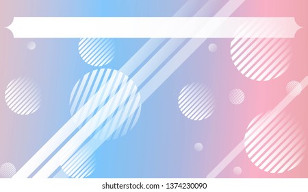 Blurred Decorative Design In Abstract Style With , Curve Lines, Circle, Space for Text. For Futuristic Ad, Booklets. Vector Illustration with Color Gradient