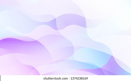 Blurred Decorative Design In Abstract Style With Wave, Curve Lines. Blur Pastel Color Smoke gradient Background. For Your Graphic Wallpaper, Cover Book, Banner. Vector Illustration
