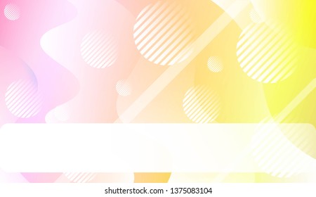 Blurred Decorative Design In Abstract Style With Wave, Curve Lines, Circle, Space for Text. Fluid shapes composition. For Design Flyer, Banner, Landing Page. Vector Illustration.