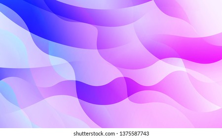 Blurred Decorative Design In Abstract Style With Wave, Curve Lines. Blur Pastel Color Smoke gradient Background. For Your Graphic Wallpaper, Cover Book, Banner. Vector Illustration