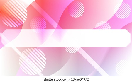 Blurred Decorative Design In Abstract Style With Wave, Curve Lines, Circle, Space for Text. Fluid shapes composition. For Design Flyer, Banner, Landing Page. Vector Illustration with Color Gradient