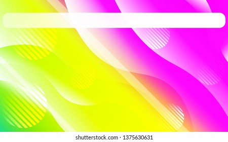 Blurred Decorative Design In Abstract Style With Wave, Curve Lines, Circle, Space for Text. Fluid shapes composition. For Design Flyer, Banner, Landing Page. Vector Illustration.