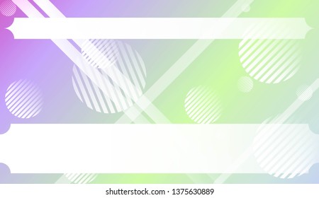 Blurred Decorative Design In Abstract Style With , Curve Lines, Circle, Space for Text. For Futuristic Ad, Booklets. Vector Illustration with Color Gradient