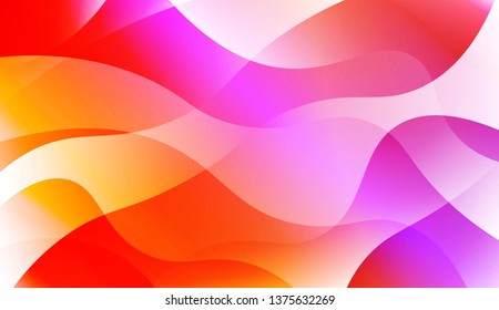 Blurred Decorative Design In Abstract Style With Wave, Curve Lines. For Design, Presentation, Business. Vector Illustration with Color Gradient