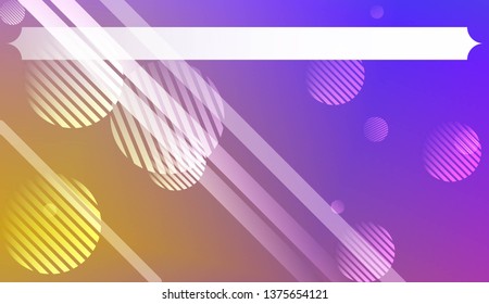 Blurred Decorative Design In Abstract Style With , Curve Lines, Circle, Space for Text. For Futuristic Ad, Booklets. Vector Illustration with Color Gradient
