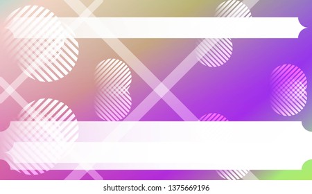 Blurred Decorative Design In Abstract Style With , Curve Lines, Circle, Space for Text. For Futuristic Ad, Booklets. Vector Illustration with Color Gradient