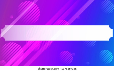 Blurred Decorative Design In Abstract Style With , Curve Lines, Circle, Space for Text. For Futuristic Ad, Booklets. Vector Illustration with Color Gradient