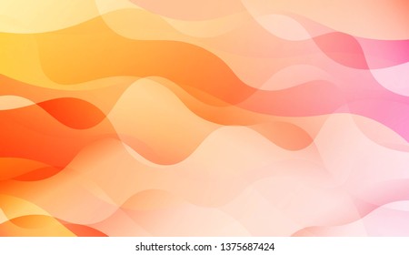 Blurred Decorative Design In Abstract Style With Wave, Curve Lines. Blur Pastel Color Smoke gradient Background. For Your Graphic Wallpaper, Cover Book, Banner. Vector Illustration