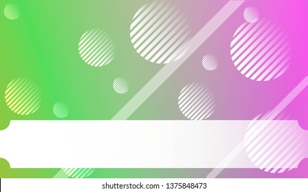 Blurred Decorative Design In Abstract Style With , Curve Lines, Circle, Space for Text. For Futuristic Ad, Booklets. Vector Illustration with Color Gradient
