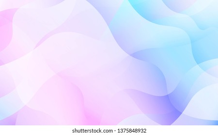 Blurred Decorative Design In Abstract Style With Wave, Curve Lines. Blur Pastel Color Smoke gradient Background. For Your Graphic Wallpaper, Cover Book, Banner. Vector Illustration