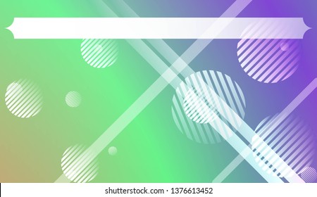 Blurred Decorative Design In Abstract Style With , Curve Lines, Circle, Space for Text. For Futuristic Ad, Booklets. Vector Illustration with Color Gradient