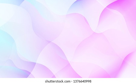Blurred Decorative Design In Abstract Style With Wave, Curve Lines. Blur Pastel Color Smoke gradient Background. For Your Graphic Wallpaper, Cover Book, Banner. Vector Illustration