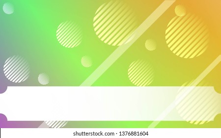 Blurred Decorative Design In Abstract Style With , Curve Lines, Circle, Space for Text. For Futuristic Ad, Booklets. Vector Illustration with Color Gradient