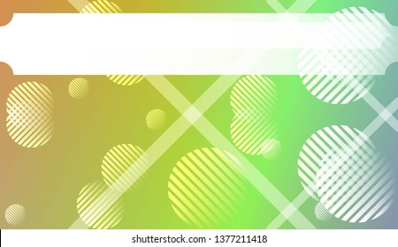 Blurred Decorative Design In Abstract Style With , Curve Lines, Circle, Space for Text. For Futuristic Ad, Booklets. Vector Illustration with Color Gradient