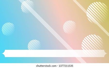 Blurred Decorative Design In Abstract Style With , Curve Lines, Circle, Space for Text. For Futuristic Ad, Booklets. Vector Illustration with Color Gradient