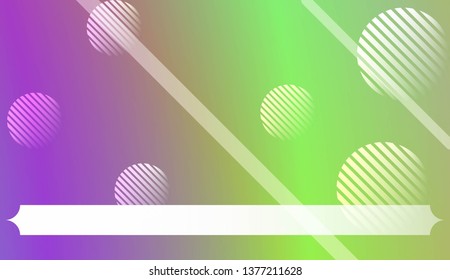 Blurred Decorative Design In Abstract Style With , Curve Lines, Circle, Space for Text. For Futuristic Ad, Booklets. Vector Illustration with Color Gradient