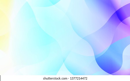 Blurred Decorative Design In Abstract Style With Wave, Curve Lines. Blur Pastel Color Smoke gradient Background. For Your Graphic Wallpaper, Cover Book, Banner. Vector Illustration