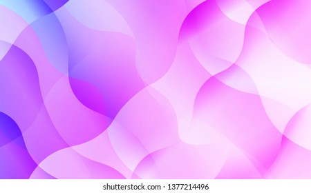Blurred Decorative Design In Abstract Style With Wave, Curve Lines. Blur Pastel Color Smoke gradient Background. For Your Graphic Wallpaper, Cover Book, Banner. Vector Illustration