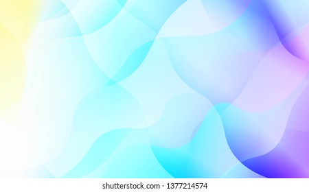 Blurred Decorative Design In Abstract Style With Wave, Curve Lines. Blur Pastel Color Smoke gradient Background. For Your Graphic Wallpaper, Cover Book, Banner. Vector Illustration