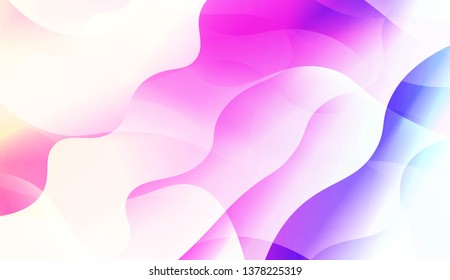 Blurred Decorative Design In Abstract Style With Wave, Curve Lines. Blur Pastel Color Smoke gradient Background. For Your Graphic Wallpaper, Cover Book, Banner. Vector Illustration