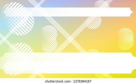 Blurred Decorative Design In Abstract Style With , Curve Lines, Circle, Space for Text. For Futuristic Ad, Booklets. Vector Illustration with Color Gradient