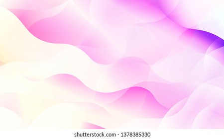 Blurred Decorative Design In Abstract Style With Wave, Curve Lines. Blur Pastel Color Smoke gradient Background. For Your Graphic Wallpaper, Cover Book, Banner. Vector Illustration