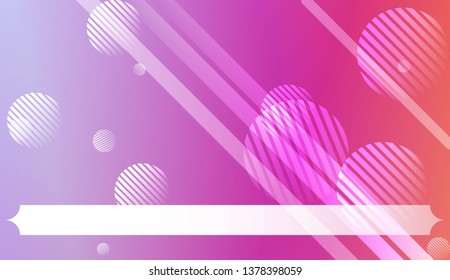 Blurred Decorative Design In Abstract Style With , Curve Lines, Circle, Space for Text. For Futuristic Ad, Booklets. Vector Illustration with Color Gradient