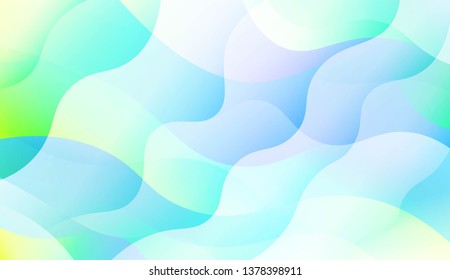 Blurred Decorative Design In Abstract Style With Wave, Curve Lines. Blur Pastel Color Smoke gradient Background. For Your Graphic Wallpaper, Cover Book, Banner. Vector Illustration