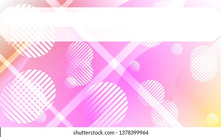 Blurred Decorative Design In Abstract Style With Wave, Curve Lines, Circle, Space for Text. Fluid shapes composition. For Design Flyer, Banner, Landing Page. Vector Illustration with Color Gradient