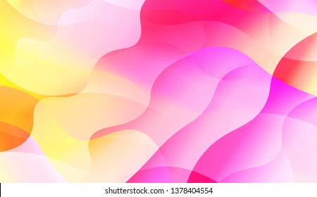 Blurred Decorative Design In Abstract Style With Wave, Curve Lines. Blur Pastel Color Smoke gradient Background. For Your Graphic Wallpaper, Cover Book, Banner. Vector Illustration