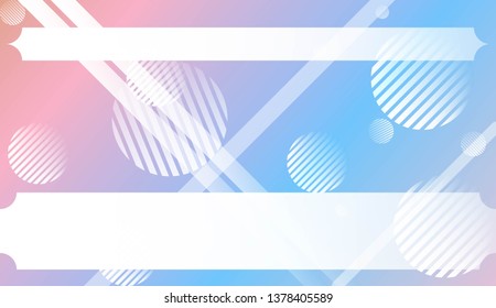 Blurred Decorative Design In Abstract Style With , Curve Lines, Circle, Space for Text. For Futuristic Ad, Booklets. Vector Illustration with Color Gradient