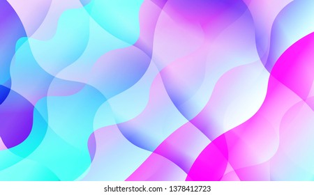 Blurred Decorative Design In Abstract Style With Wave, Curve Lines. Blur Pastel Color Smoke gradient Background. For Your Graphic Wallpaper, Cover Book, Banner. Vector Illustration
