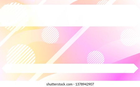 Blurred Decorative Design In Abstract Style With Wave, Curve Lines, Circle, Space for Text. Fluid shapes composition. For Design Flyer, Banner, Landing Page. Vector Illustration with Color Gradient