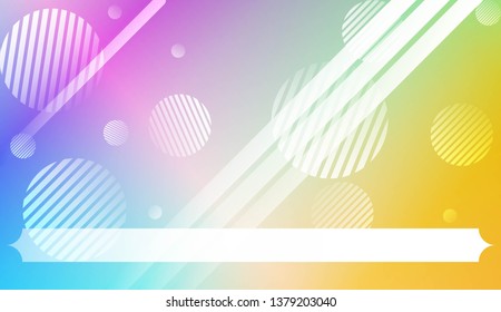 Blurred Decorative Design In Abstract Style With , Curve Lines, Circle, Space for Text. For Futuristic Ad, Booklets. Vector Illustration with Color Gradient