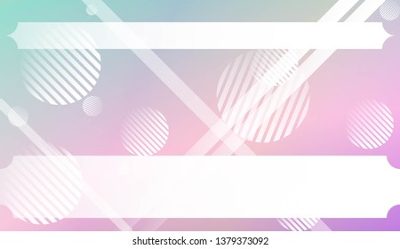 Blurred Decorative Design In Abstract Style With , Curve Lines, Circle, Space for Text. For Futuristic Ad, Booklets. Vector Illustration with Color Gradient