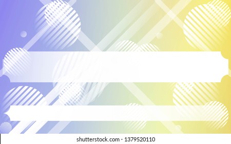 Blurred Decorative Design In Abstract Style With , Curve Lines, Circle, Space for Text. For Futuristic Ad, Booklets. Vector Illustration with Color Gradient