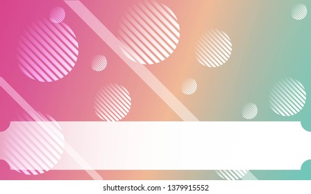 Blurred Decorative Design In Abstract Style With , Curve Lines, Circle, Space for Text. For Futuristic Ad, Booklets. Vector Illustration with Color Gradient