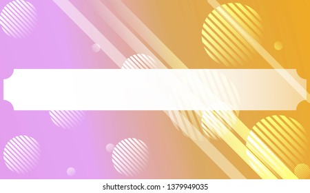 Blurred Decorative Design In Abstract Style With , Curve Lines, Circle, Space for Text. For Futuristic Ad, Booklets. Vector Illustration with Color Gradient