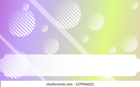 Blurred Decorative Design In Abstract Style With , Curve Lines, Circle, Space for Text. For Futuristic Ad, Booklets. Vector Illustration with Color Gradient