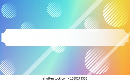 Blurred Decorative Design In Abstract Style With , Curve Lines, Circle, Space for Text. For Futuristic Ad, Booklets. Vector Illustration with Color Gradient
